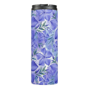 Bouteilles Isothermes Fleurs de Pervenche Bleu Violet Fleurs de Vinca
