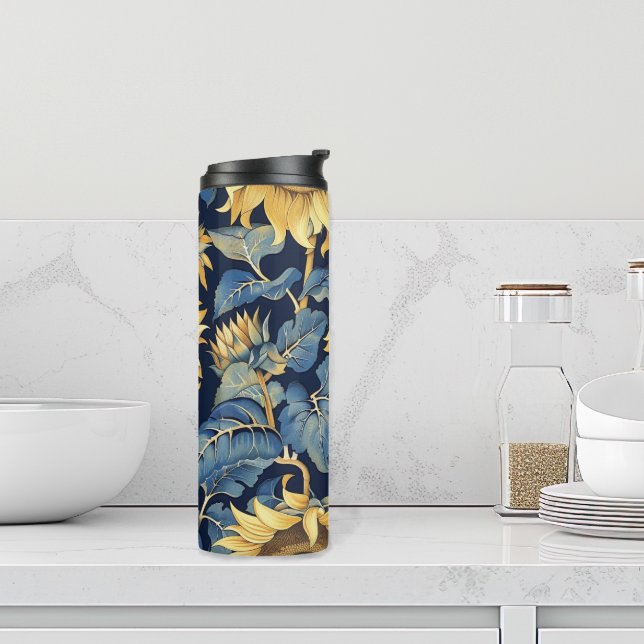 Bouteilles Isothermes Fleurs de soleil Art Nouveau (Sunflower thermal water bottle)