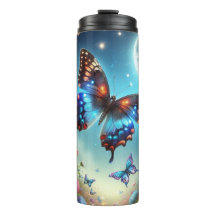 Fleurs de soleil de lune de papillon