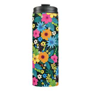 Bouteilles Isothermes Fleurs Ditsy Vibrantes Motif Floral Design-43785