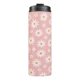 Bouteilles Isothermes Fleurs marguerites sans couture motif. Fond floral