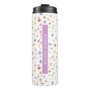 Bouteilles Isothermes Fleurs Modernes Fleurs Sauvages Féminin Élégant Él