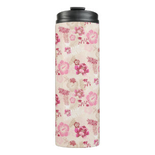 Bouteilles Isothermes Fleurs modernes roses mignonnes motif Haut basket