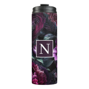Bouteilles Isothermes Fleurs noires enchantées audacieuses et lunatiques