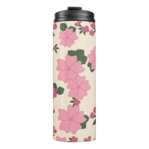 Bouteilles Isothermes Fleurs Roses, Motif Floral, Motif De Fleurs