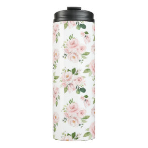 Bouteilles Isothermes Fleurs roses, Roses roses, Fleurs Aquarelles