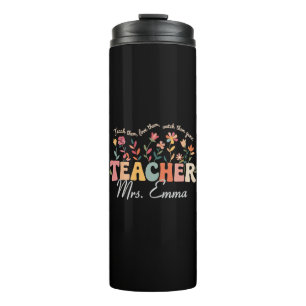 Bouteilles Isothermes Fleurs Super personnalisées Enseignant Cadeau pers