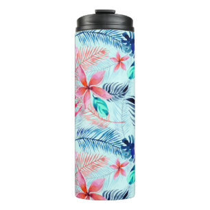 Bouteilles Isothermes Fleurs tropicales roses