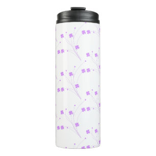 Bouteilles Isothermes Fleurs violettes Lilac, Petite Impression Florale 