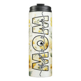 Bouteilles Isothermes Floral Jaune / Fleurs Meilleure Maman Jamais