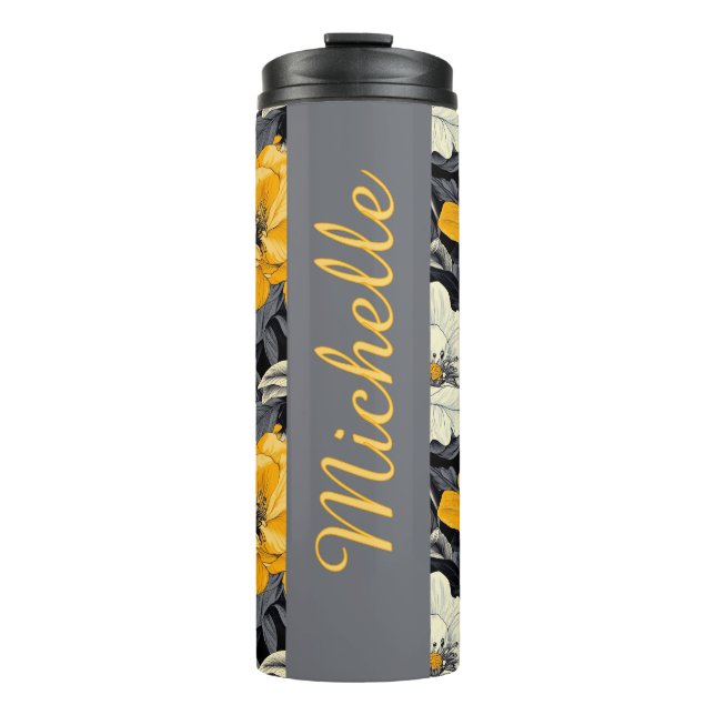 Bouteilles Isothermes Floral personnalisé (Devant)