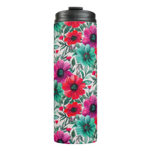 Bouteilles Isothermes Floral rustique mode rétro motif