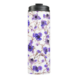 Bouteilles Isothermes Floral sans couture motif avec fleurs marigold