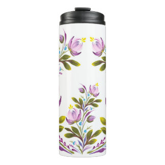 Bouteilles Isothermes Flore violette élégante