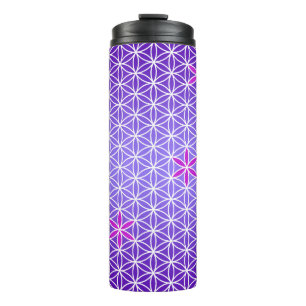 Bouteilles Isothermes Flower Of Life - timbre sans couture motif - viole
