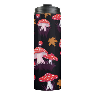Bouteilles Isothermes Flûte agarique, imprimé feuille d'érable