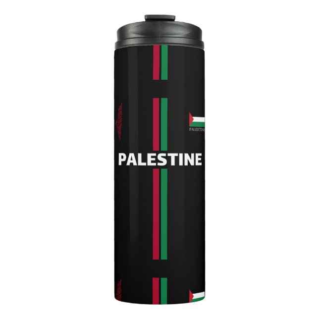 Bouteilles Isothermes Football en Palestine libre - équipe du drapeau (Devant)