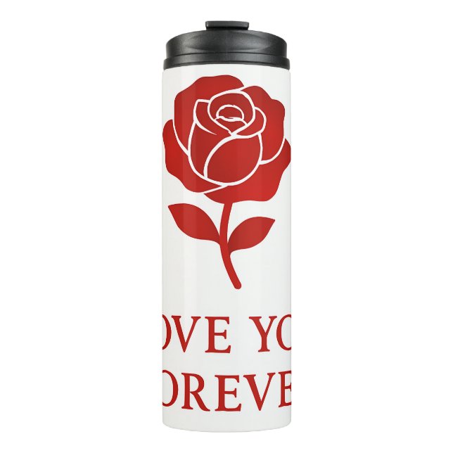 Bouteilles Isothermes Forever Love Rose Artwork Sweet Valentine Insulate (Devant)