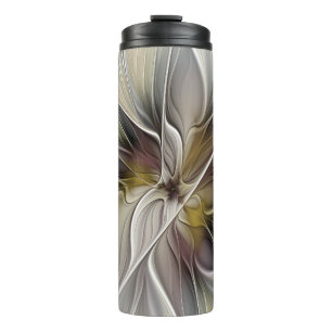 Bouteilles Isothermes Fractal floral, fleur de fantaisie aux couleurs de