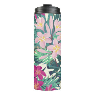 Bouteilles Isothermes Frangipani Tropical : Vintage rose-blanc.