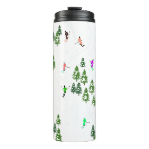 Bouteilles Isothermes Freeride Skieurs alpins Ski illustration Ski