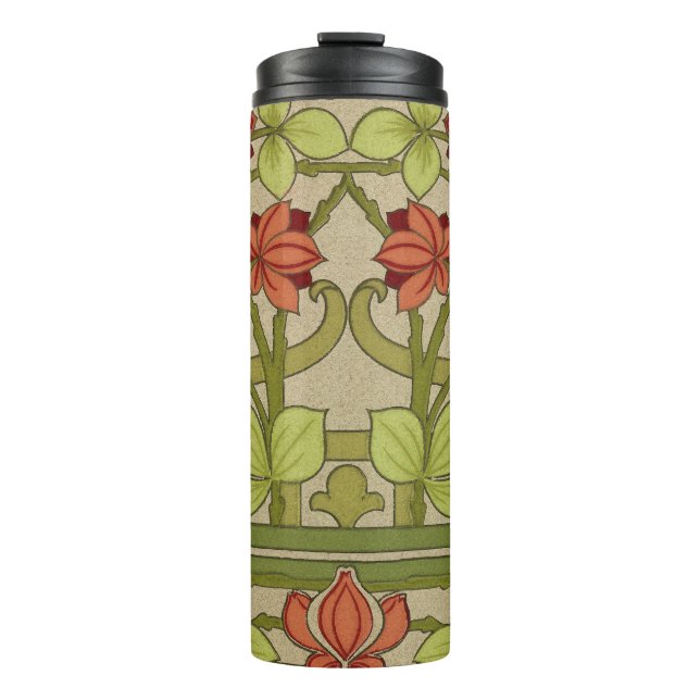 Bouteilles Isothermes Frieze Bordure Art Nouveau Floral (Devant)