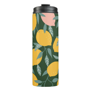 Bouteilles Isothermes Fruit vintage citron Motif sans joint