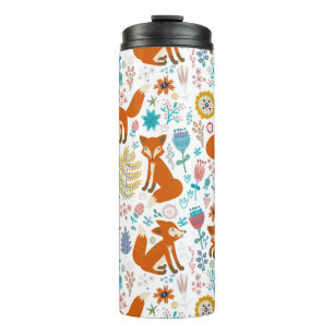 Bouteilles Isothermes Fruits mignons et fleurs motif
