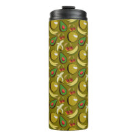 Fruits tropicaux sans soudure motif jaune