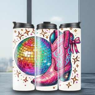 Bouteilles Isothermes Fun Disco Ball Boots Cowboy Bottes Thermique Tumbl