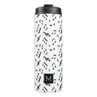 Fun Music Notes Motif Monogramme