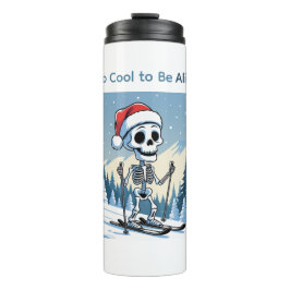 Bouteilles Isothermes Funny Christmas Skeleton on Skis
