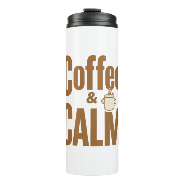 Bouteilles Isothermes Funny Coffee Lover's Zen Quote (Devant)