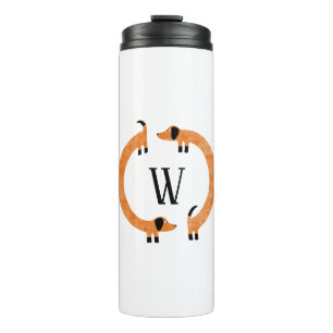 Bouteilles Isothermes Funny Dachshund Saucisse Chien Monogramme