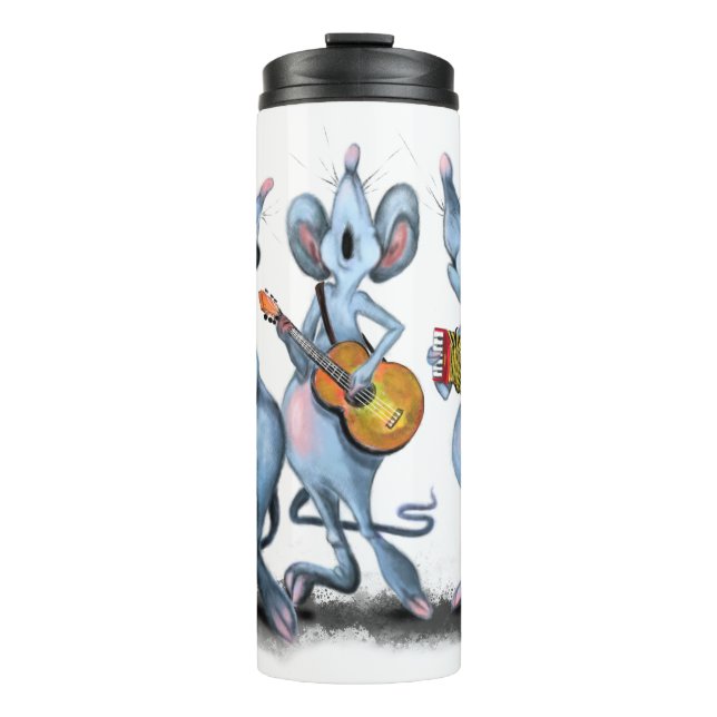 Bouteilles Isothermes Funny Romantic Mouse Band - Dessin animal de dessi (Devant)