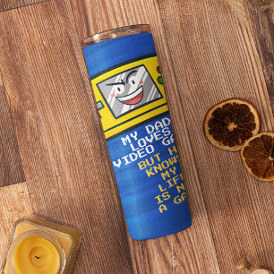 Bouteilles Isothermes Funny Yellow Portable Fête des pères Carte de voeu