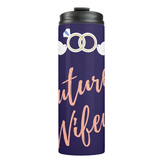 Bouteilles Isothermes Futures Wifey Oiseaux d'amour  (Devant)