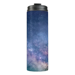 Bouteilles Isothermes Galaxie bleue et violette numérique