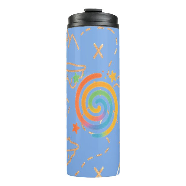 Bouteilles Isothermes Galaxie spirale arc-en-ciel (Devant)