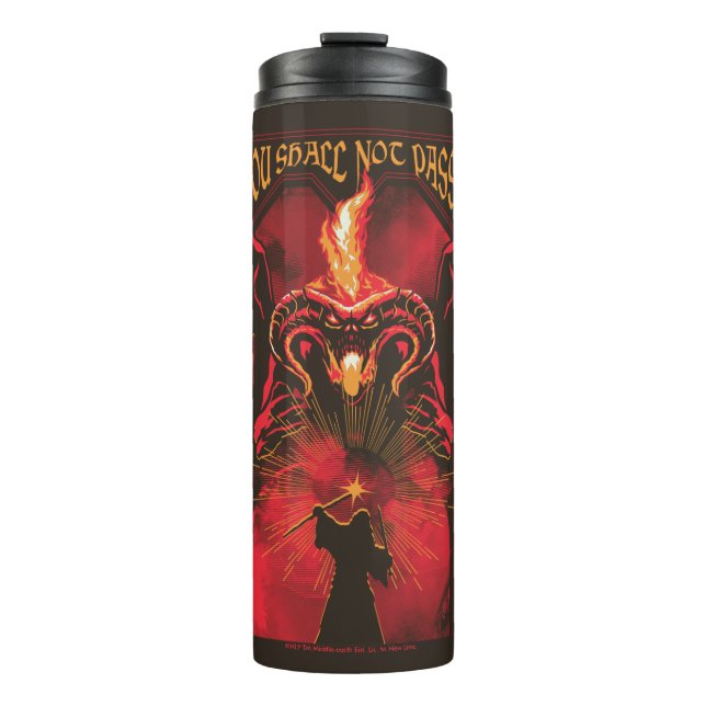 Bouteilles Isothermes GANDALF™ Vs Balrog "You Shall Not Pass" Graphic (Devant)