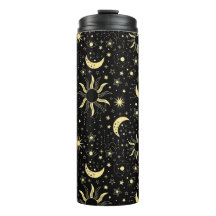 Garrafa térmica estampa celestial 