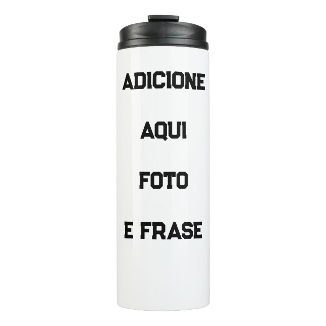 Bouteilles Isothermes Garrafa Térmica Personalizada: Foto, Frase e Nome (Devant)