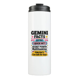 Bouteilles Isothermes Gemini Facts : Quick Wit, Multitâche et Endless