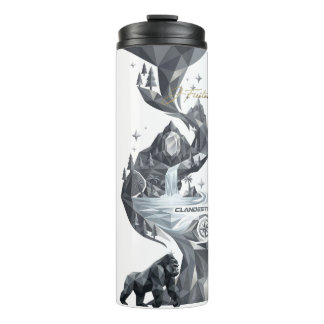 Bouteilles Isothermes “Geometric Gorilla Tumbler – Silver Jungle