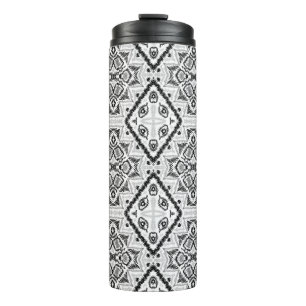 Bouteilles Isothermes Géométrique, motif, noir et blanc