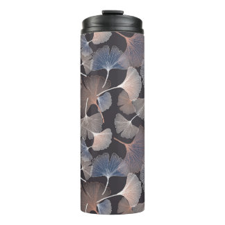 Bouteilles Isothermes Ginkgo feuilles : élégant motif naturel.