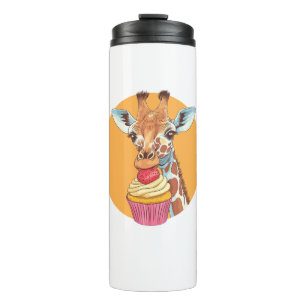 Bouteilles Isothermes Giraffe Avec Cupcake