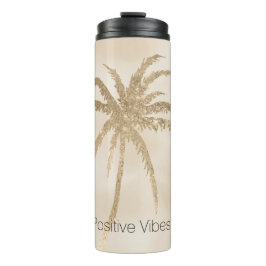 Bouteilles Isothermes Glam Gold Tropical Palm Tree Ombre