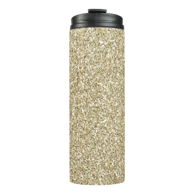 Bouteilles Isothermes Glam Luxe Gold Parties scintillant            (Devant)