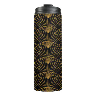Bouteilles Isothermes Glamour Art Déco : Ventilateur D'Or.